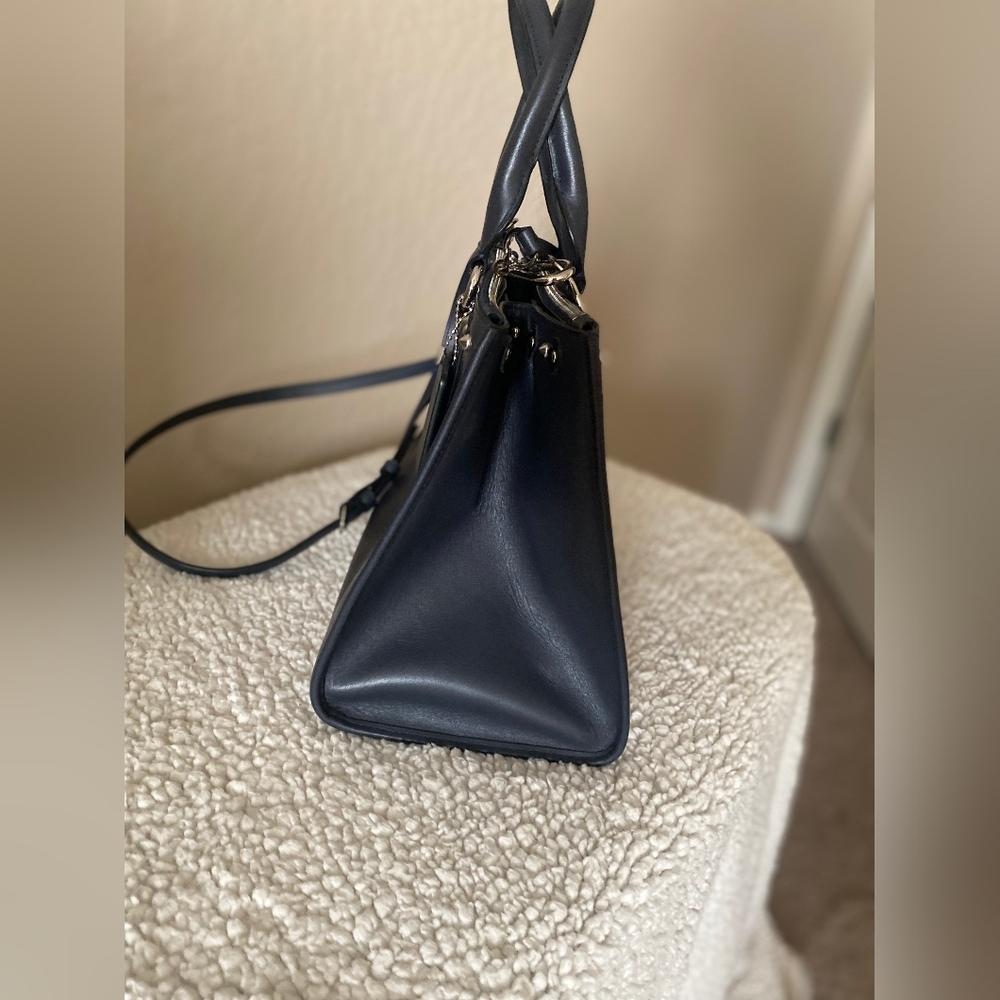 Crosby Carryall With Floral Rivets Coach Navy Blue - Picture 8 of 14